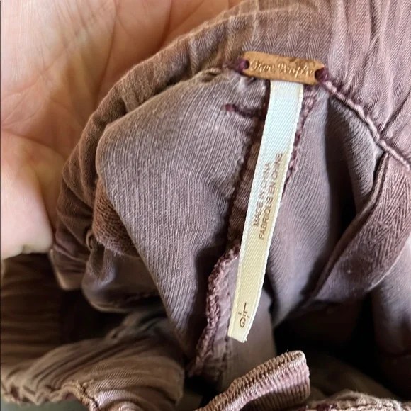 Women's mauve free people corduroy pants - Picture 5 of 5
